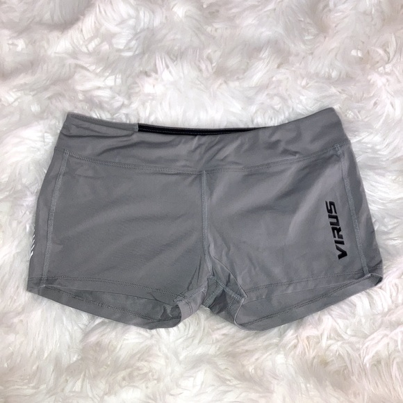 VIRUS Gray Action Sports Performance Compression Shorts L - Picture 2 of 8